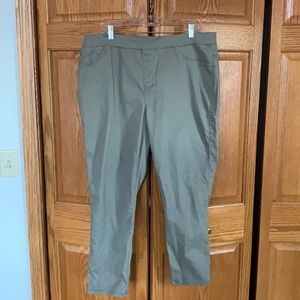 Olive green stretch jegging